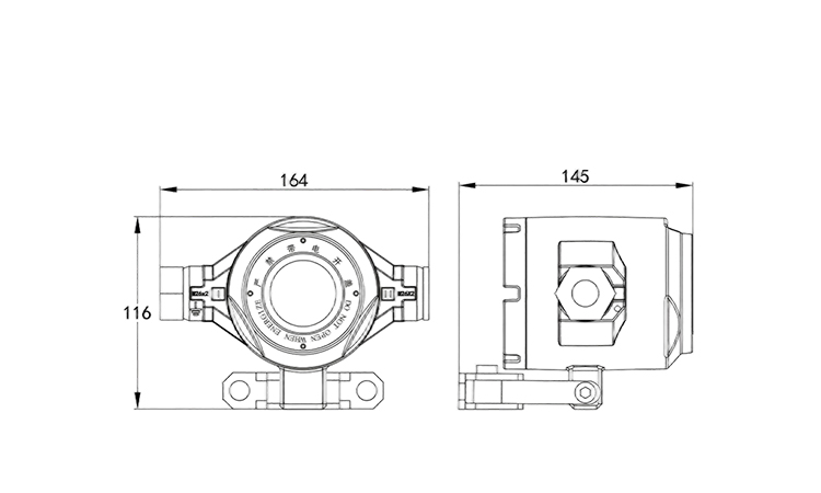 火焰探測器尺寸圖